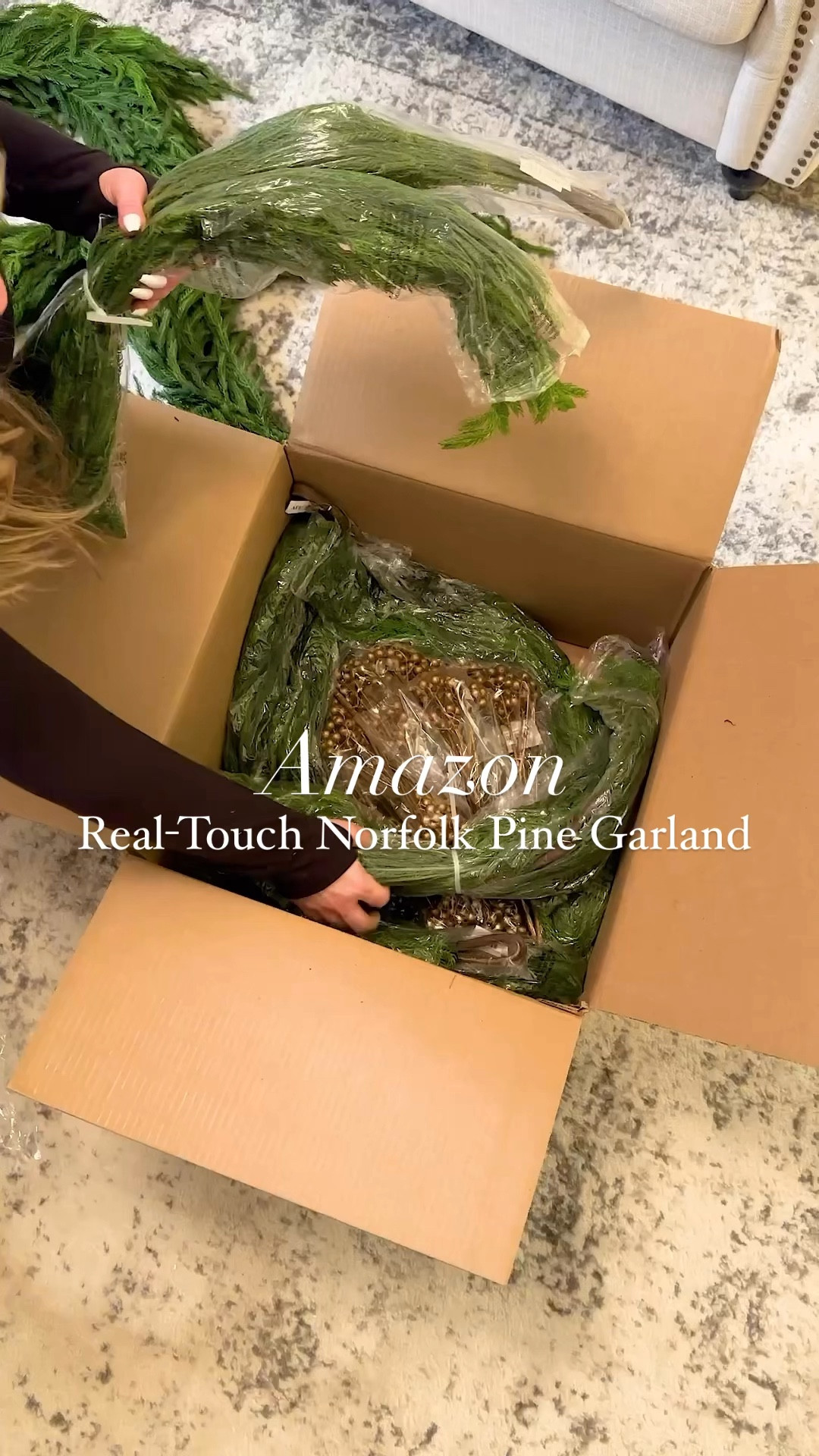 This is a winter must-have!!! Christmas OR winter looks look amazing with this garland! Amazon “Real Touch” Norfolk pine garland and wreath are super high quality & durable! Not one needle fell off this garland while we styled it & we are using 5 - 5’ Norfolk garlands creating this mantel look. They are the perfect holiday greens you need this winter season!

#garland #artificialgarland #christmasgarland #realtouchgarland #norfolk #norfolkgarland #christmasdecor #christmasdecorating #christmasmantle #mantledecor #christmastime #christmasdecorating #winterdecor #amazonfinds #amazonmusthaves #amazondecor