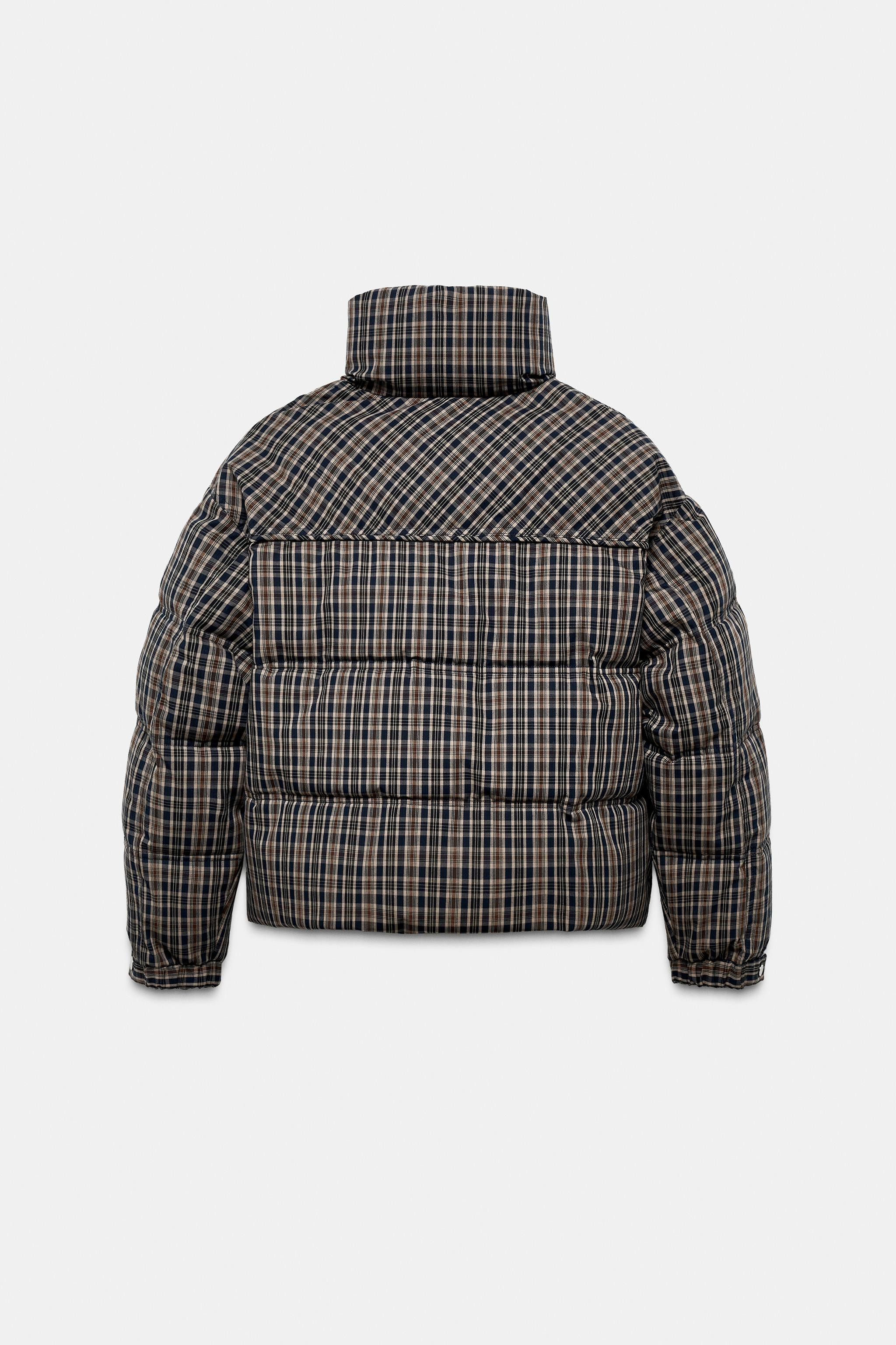 PLAID PUFFER ANORAK | Zara US