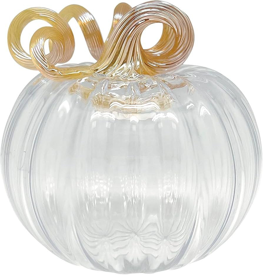 Mariposa Clear Glass Small Pumpkin | Amazon (US)