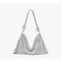 Silver Rhinestone Evening Bag | Luxury Shoulder Purse Crystal Wedding Handbag Gift For Her | Etsy (US)