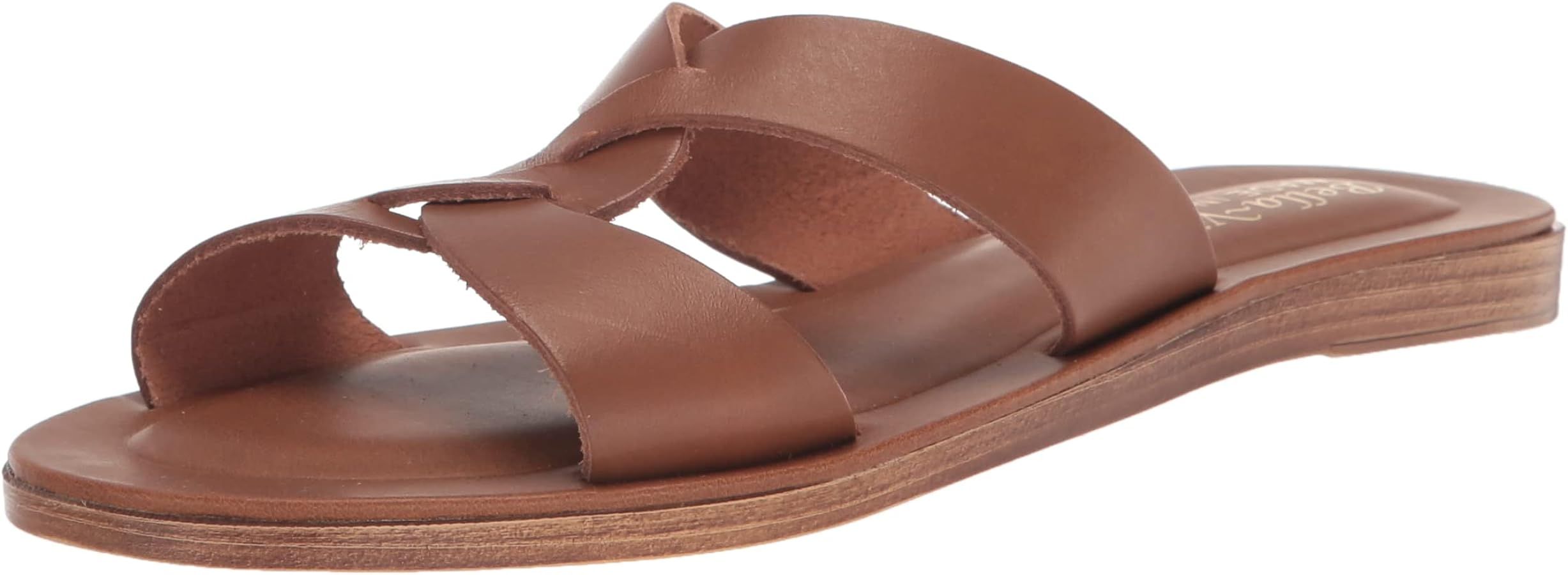 Women's Dov-Italy Flat Slide Sandal, Whiskey Leather, 6 | Amazon (US)