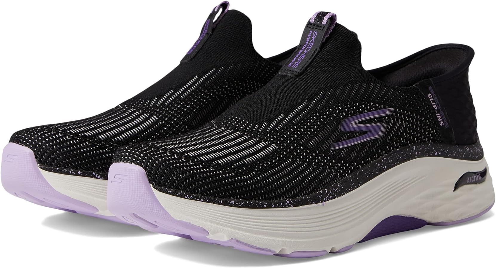 Skechers Women's Max Cushioning Arch Fit Fluidity Hands Free Slip-ins Sneaker | Amazon (US)