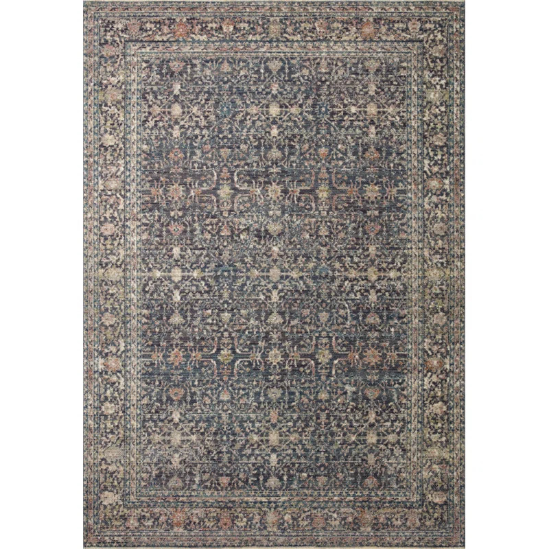 Bradbury Oriental Machine Woven Polypropylene/Polyester Area Rug in Gray | Wayfair North America