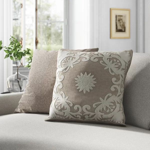 Wells Cotton Floral Throw Pillow | Wayfair North America