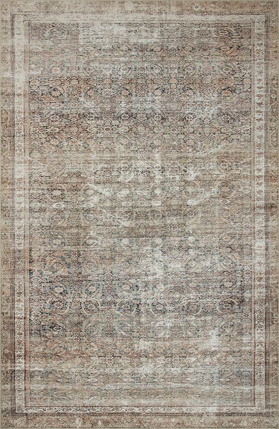 Chris Loves Julia x Loloi Jules Ink/Terracotta 9'-6" x 14' Area Rug | Amazon (US)