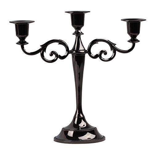 Viscacha 3 Candle Metal Candelabra Candlesticks Holder for Formal Events, Wedding, Church, Holiday D | Amazon (US)