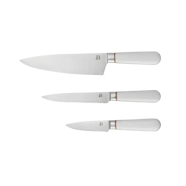 Beautiful 3-piece Kitchen Chef Knife Set in White | Walmart (US)