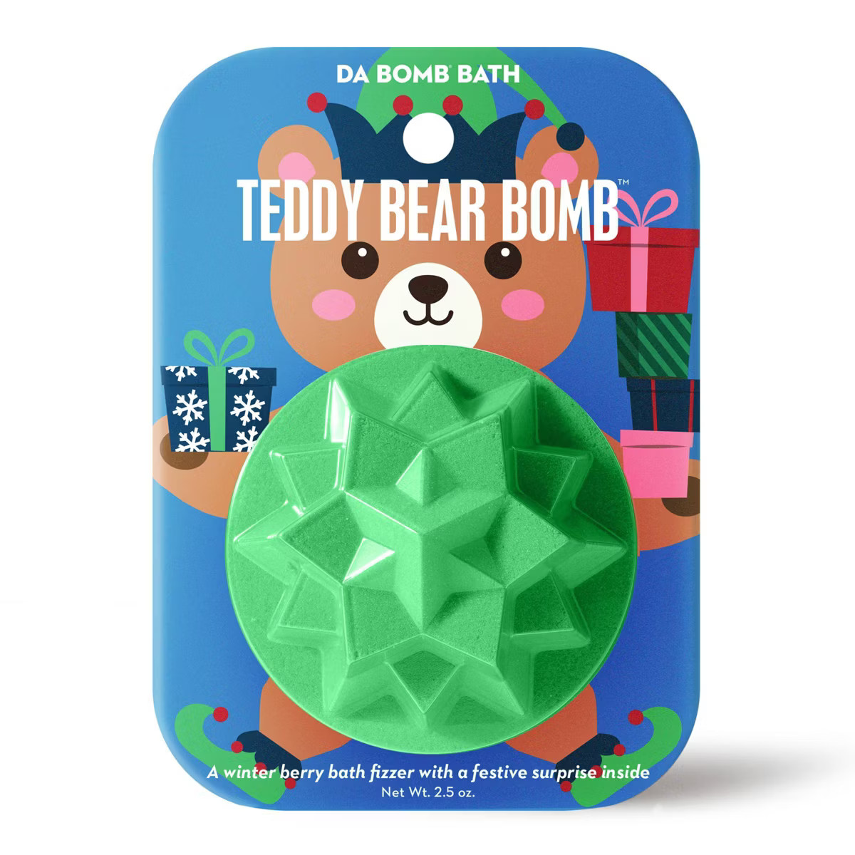 Da Bomb Bath Fizzers Stocking Stuffer Teddy Bear-Star Bath Bomb - 2.5oz | Target
