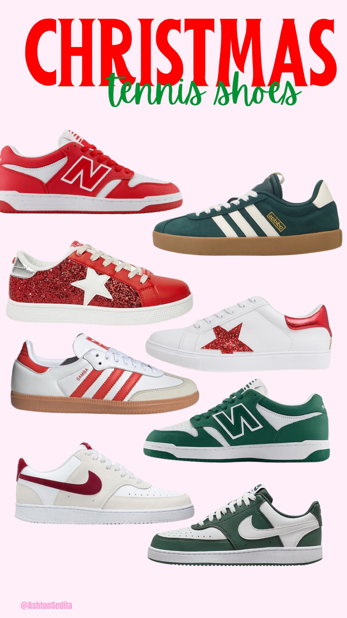 christmas red and green tennis shoes!!! 

#LTKStyleTip #LTKSeasonal #LTKHoliday