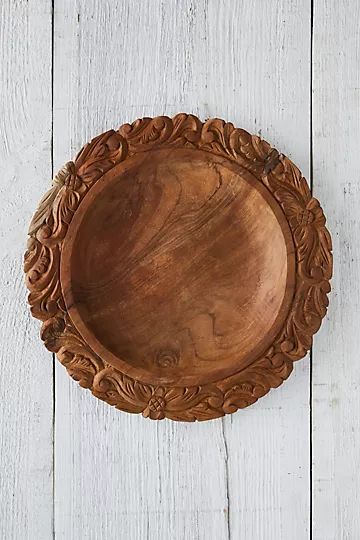 Teak Root Charger | Anthropologie (US)