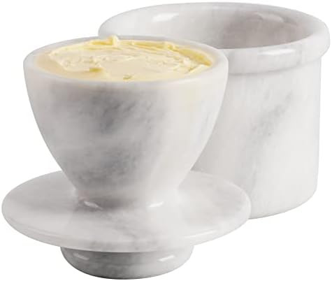Radicaln Marble Butter Keeper 4.25'' Inches White Handmade French Butter Holder For Kitchen Count... | Amazon (US)