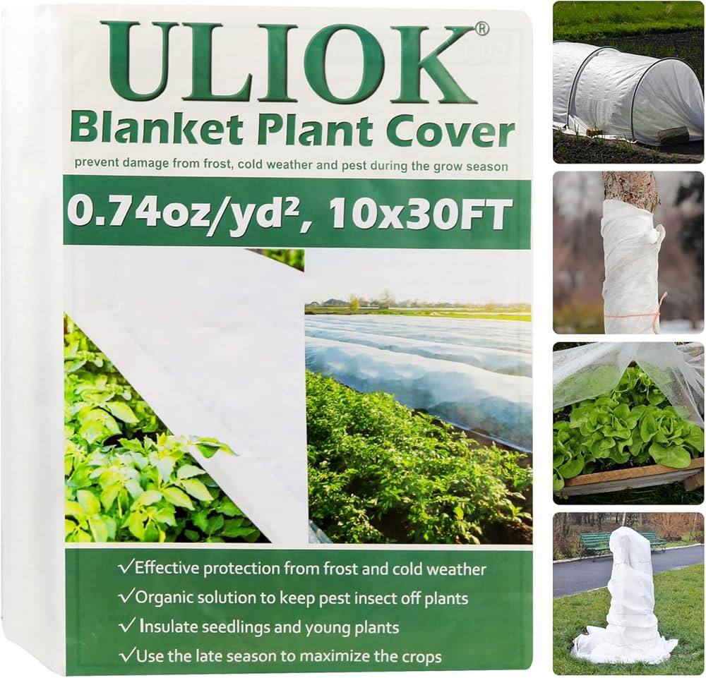 10Ft x 30Ft Plant Covers Freeze Protection, Frost Cloths for Outdoor plants, Raised Garden Bed Co... | Amazon (US)