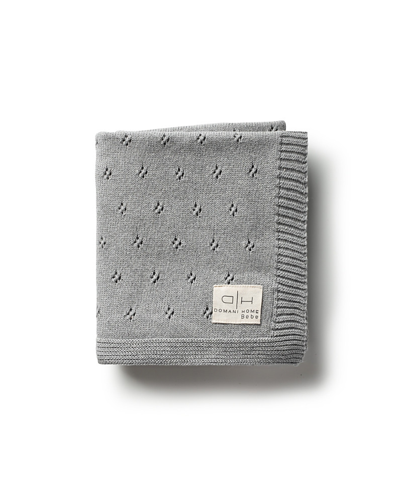 Domani Home Flower Gray Baby Blanket | Bloomingdale's (US)
