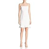 French Connection Women's Whisper Light Ruffle Dress, Summer White, 4 | Amazon (US)
