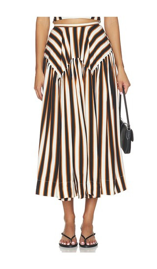 Spencer Midi Skirt in Ivory Combo | Revolve Clothing (Global)
