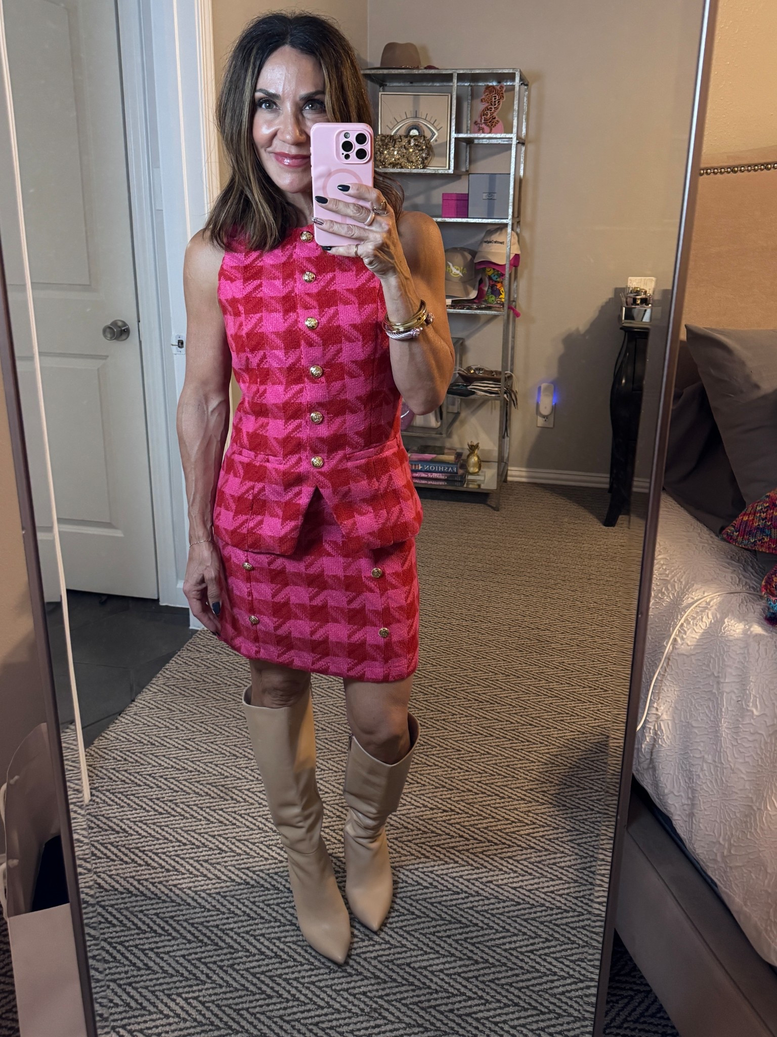 Wearing size small in top and skirt

#LTKOver40 #LTKPetite #LTKHoliday