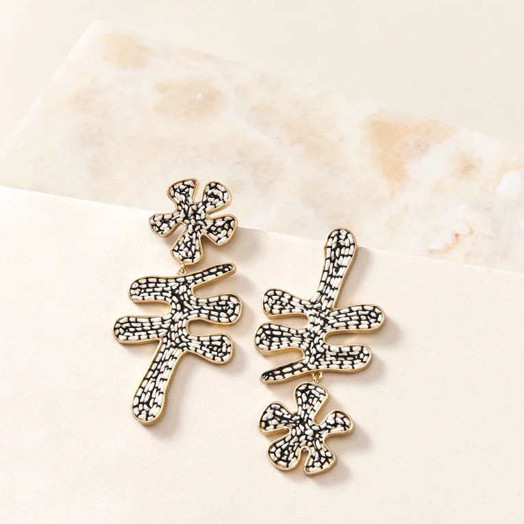 Ottomi Earring Black/White | Mignonne Gavigan