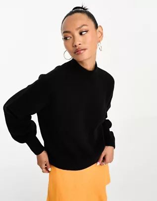 & Other Stories mock neck jumper in black | ASOS (Global)