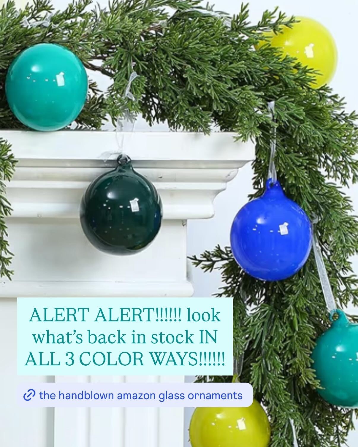 AMAZON HANDBLOWN GLASS
ornament balls!!! BACK IN STOCK 🏃🏻‍♀️🏃🏻‍♀️🏃🏻‍♀️🩷 they are going to sell out again!!!!

#LTKHoliday #LTKSeasonal #LTKHome