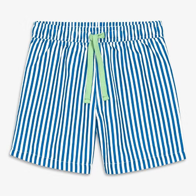 Primary Kids Swim Trunk in Blueberry White Vertical Stripe Size 12 | Target