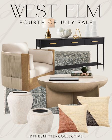 West Elm Fourth of July sale is going on! Grab some many great furniture items and home decor on major sale right now!!! 

west elm, Fourth of July sale, sale alert, west elm sale, west elm Fourth of July sale, area rug, planters, console tables, outdoor chairs, coffee table, throw pillows, sale alert 

#LTKHome #LTKSummerSales #LTKSaleAlert