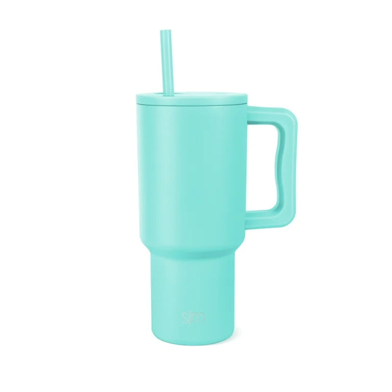 Simple Modern 30 fl oz Insulated Stainless Steel Trek Tumbler with Straw Lid|Ocean Water | Walmart (US)