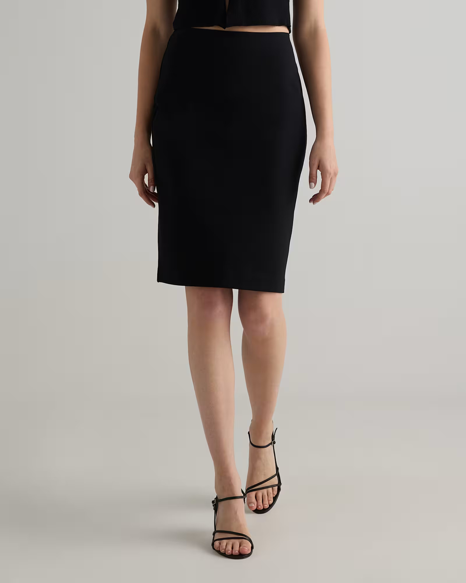 Ultra-Stretch Ponte Pencil Skirt | Quince