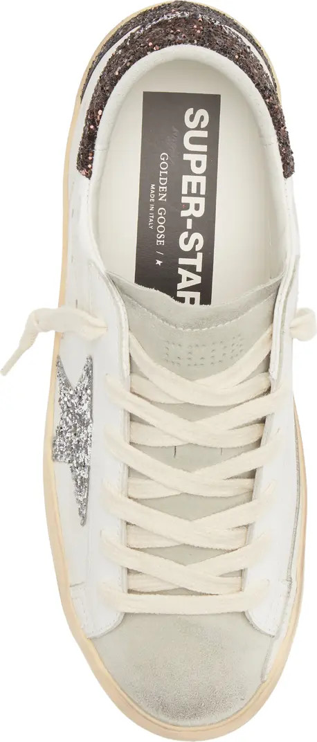 Super-Star Glitter Detail Low Top Sneaker (Women) | Nordstrom