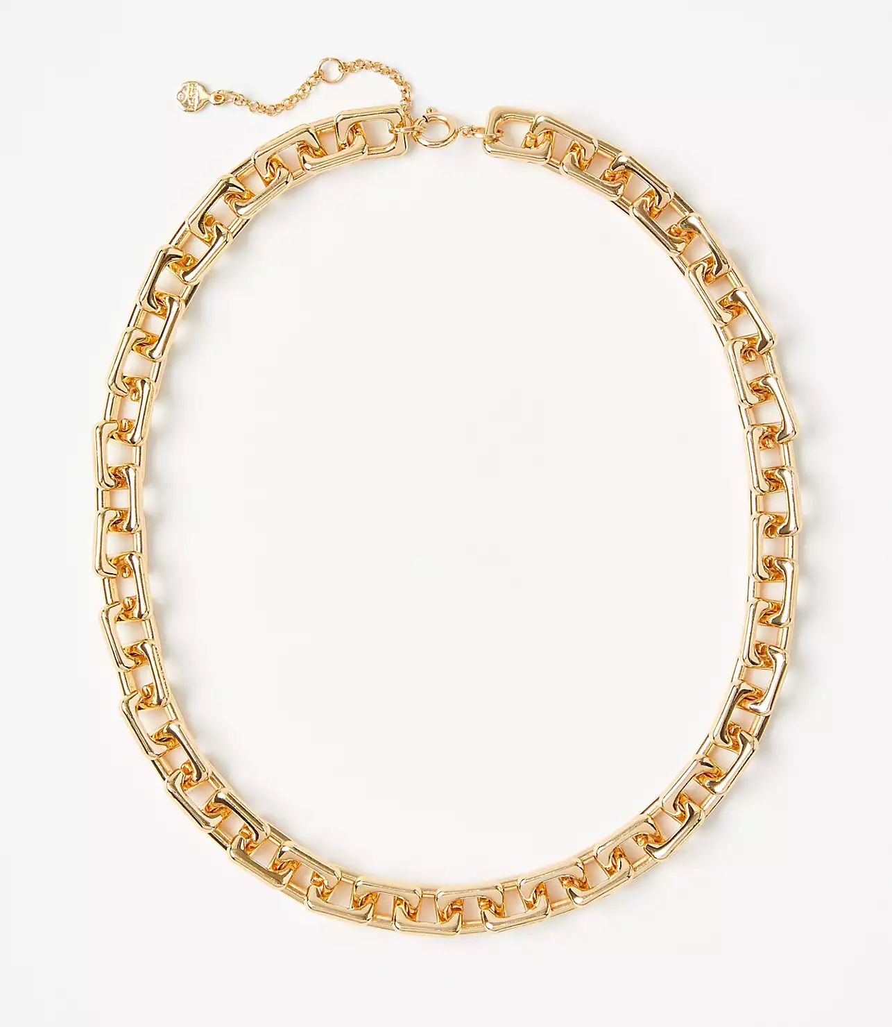 Squared Chain Link Necklace | LOFT