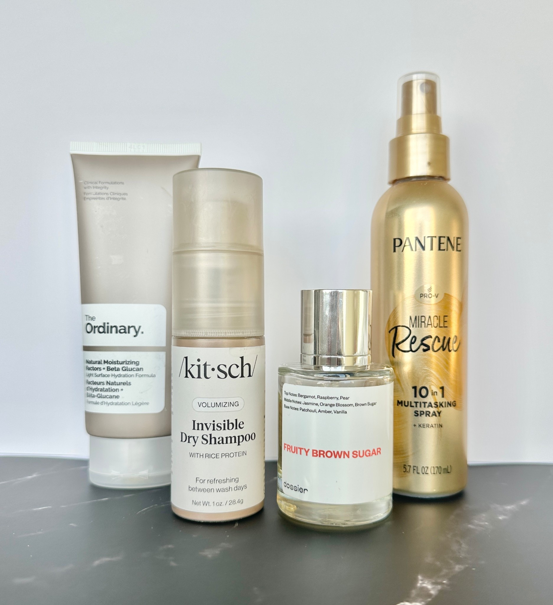 Some of my favorite daily products! Face lotion, dry shampoo powder, perfume and leave-in conditioner!

Skincare routine, get ready with me, hair care products, product recommendations, affordable hair care, affordable perfume, healthy hair, high quality drug store products, gifts for her 

#LTKGiftGuide #LTKselfcare #LTKgrwm