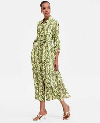 I.N.C. International Concepts Women's Printed Button-Front Maxi Dress, Macy's Exclusive  - Macy's | Macy's