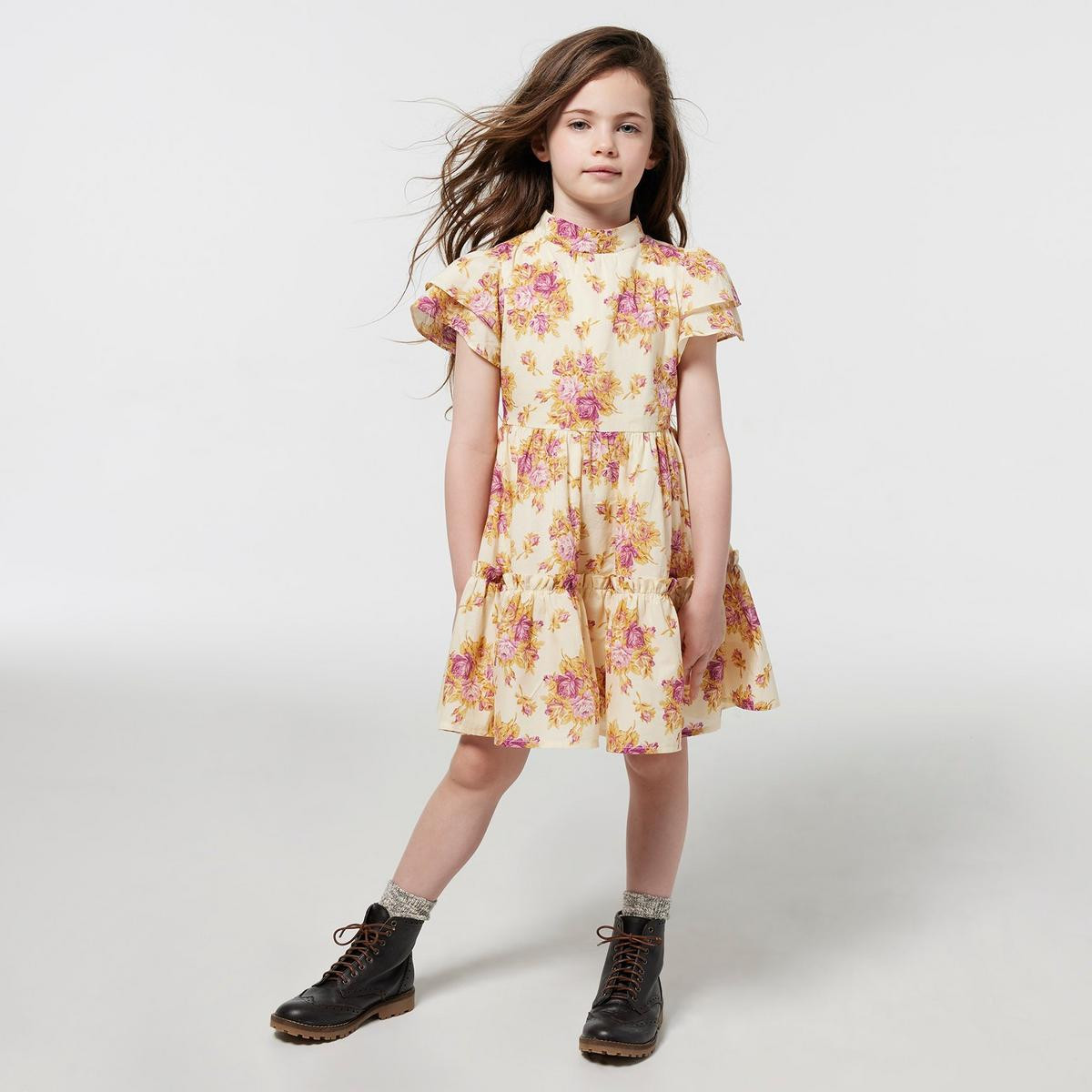 Floral Ruffle Sleeve Dress | Janie and Jack