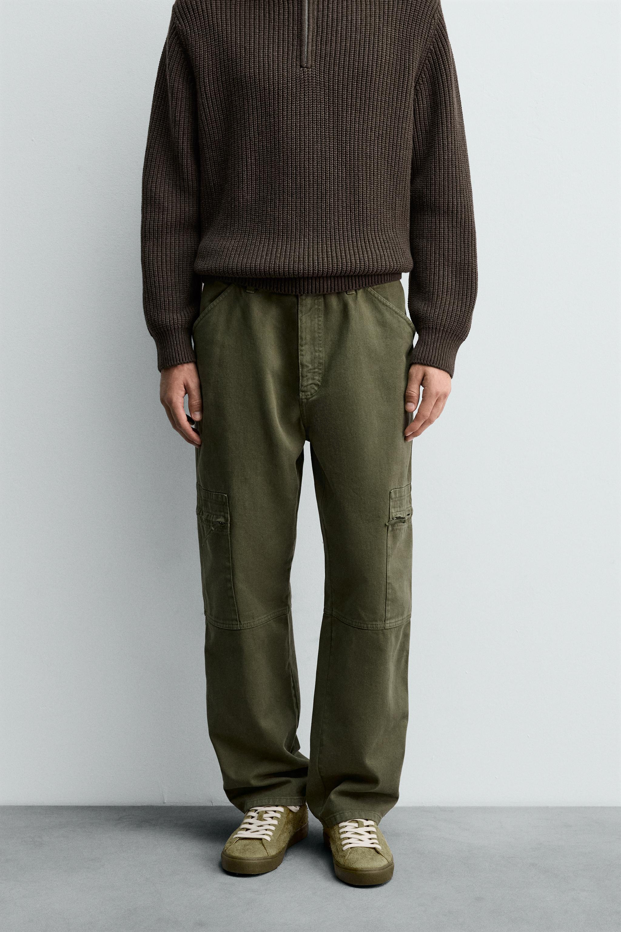 WASHED RELAXED FIT CARGO PANTS | Zara US