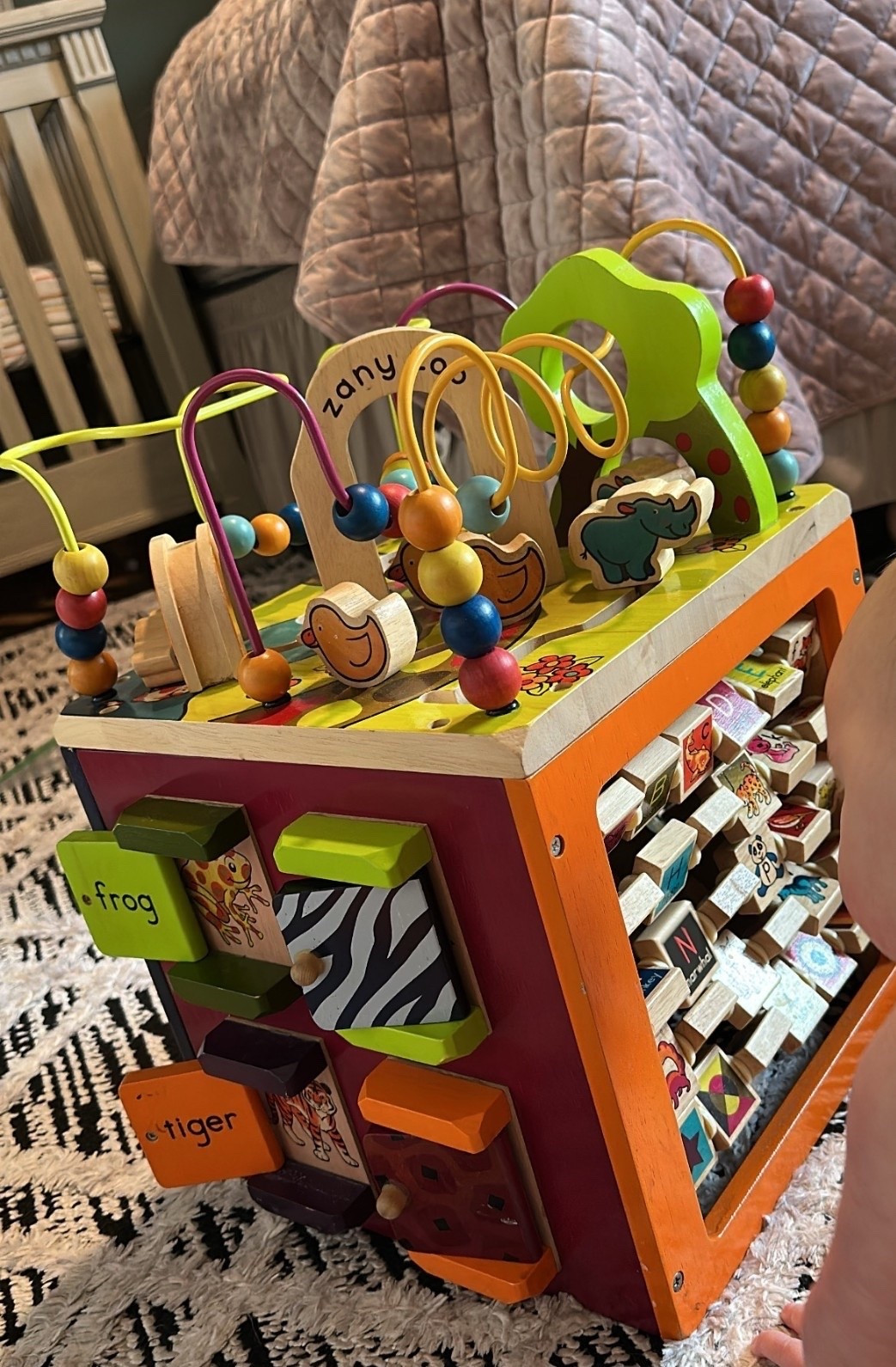 All three of our kids have LOVED their Zany Zoo toy! (Activity Cube) It’s become tradition to pull it out once baby is old enough. Even my toddler still loves it! 

#LTKBaby #LTKmomlife #LTKKids