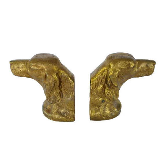 Vintage Mid Century Brass Sporting Hunting Dog  Bookends - Setter Pointer Spaniel | Etsy (US)