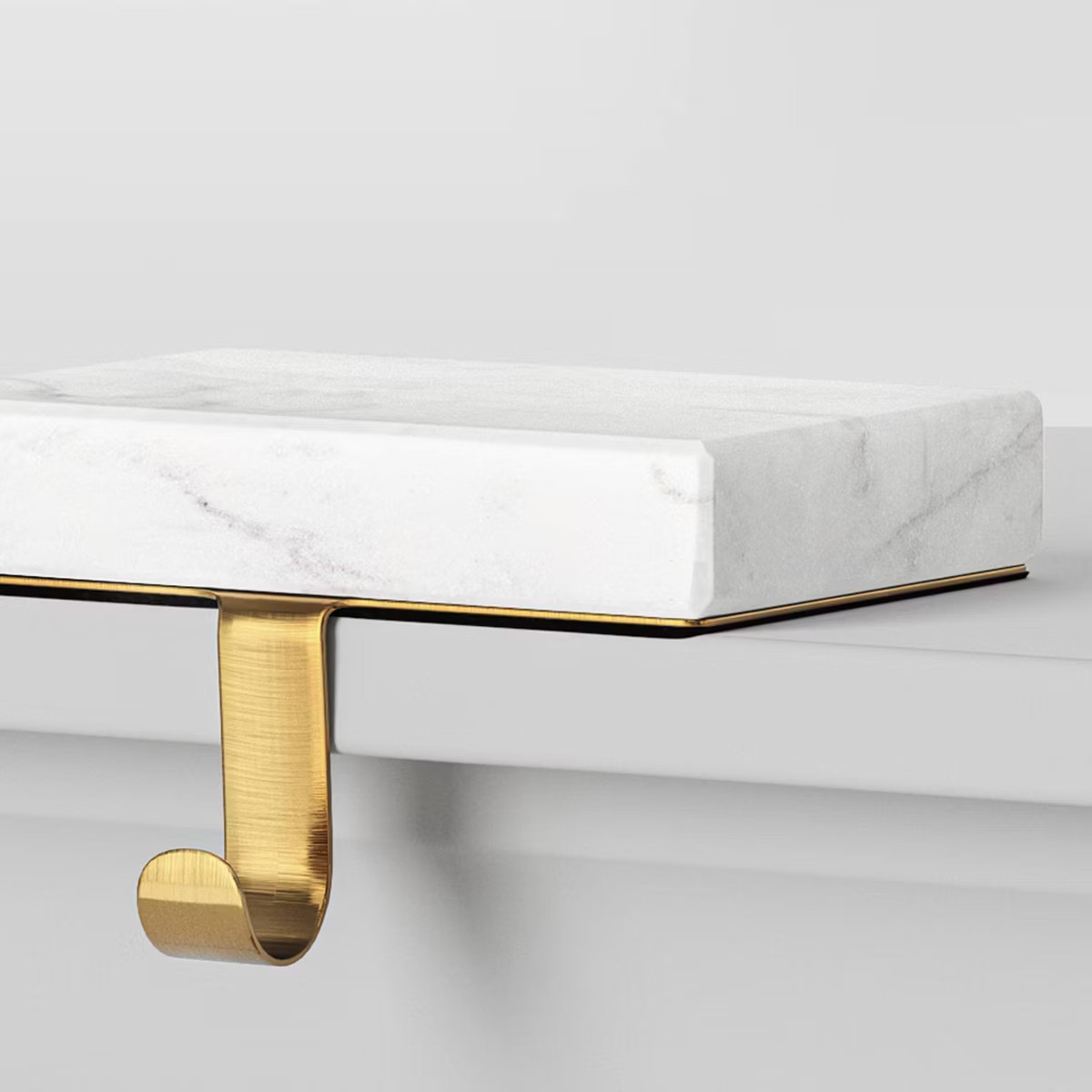 2pk Marble Christmas Stocking Holder White/Gold - Wondershop™ | Target