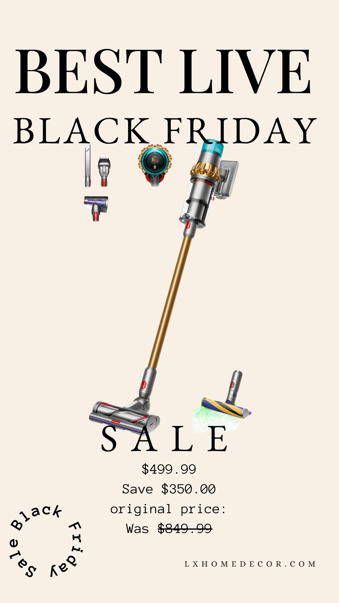 BLACK FRIDAY LIVE! Dyson Vacuum DEAL! 
This is the BEST vacuum deal you will see all season! The Dyson Vacuum is having a HUGE Black Friday sale! You can save a massive $350.00!

Get this powerhouse vacuum for only $499.99 (original price was $849.99)! This is a perfect holiday gift and an essential home upgrade! Shop this deal immediately! 👇

 #LTKSale, #LTKBlackFriday, DysonVacuum, VacuumDeal, black friday tech, home essentials, save big, holiday shopping 

 #LTKCyberWeek #LTKSaleAlert #LTKFindsUnder100