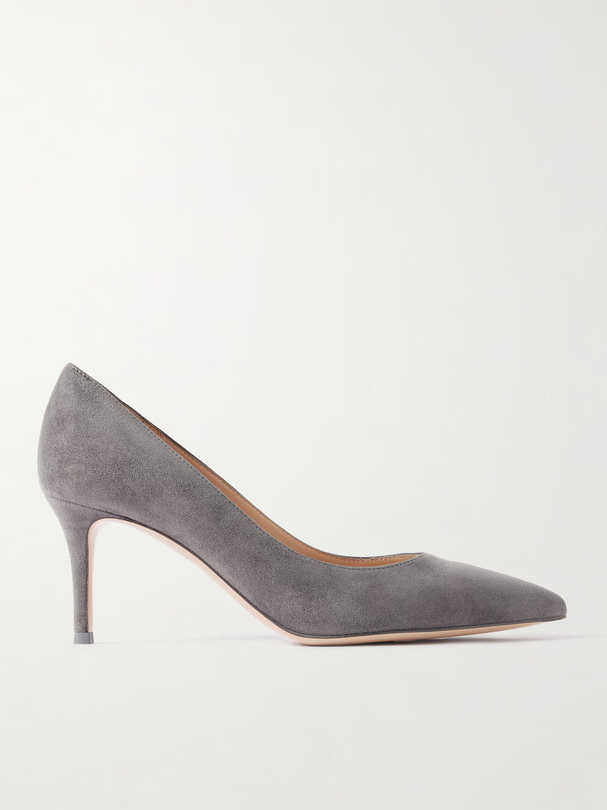 Gianvito Rossi - Gianvito 70 Suede Pumps - Gray - IT37.5 | NET-A-PORTER APAC
