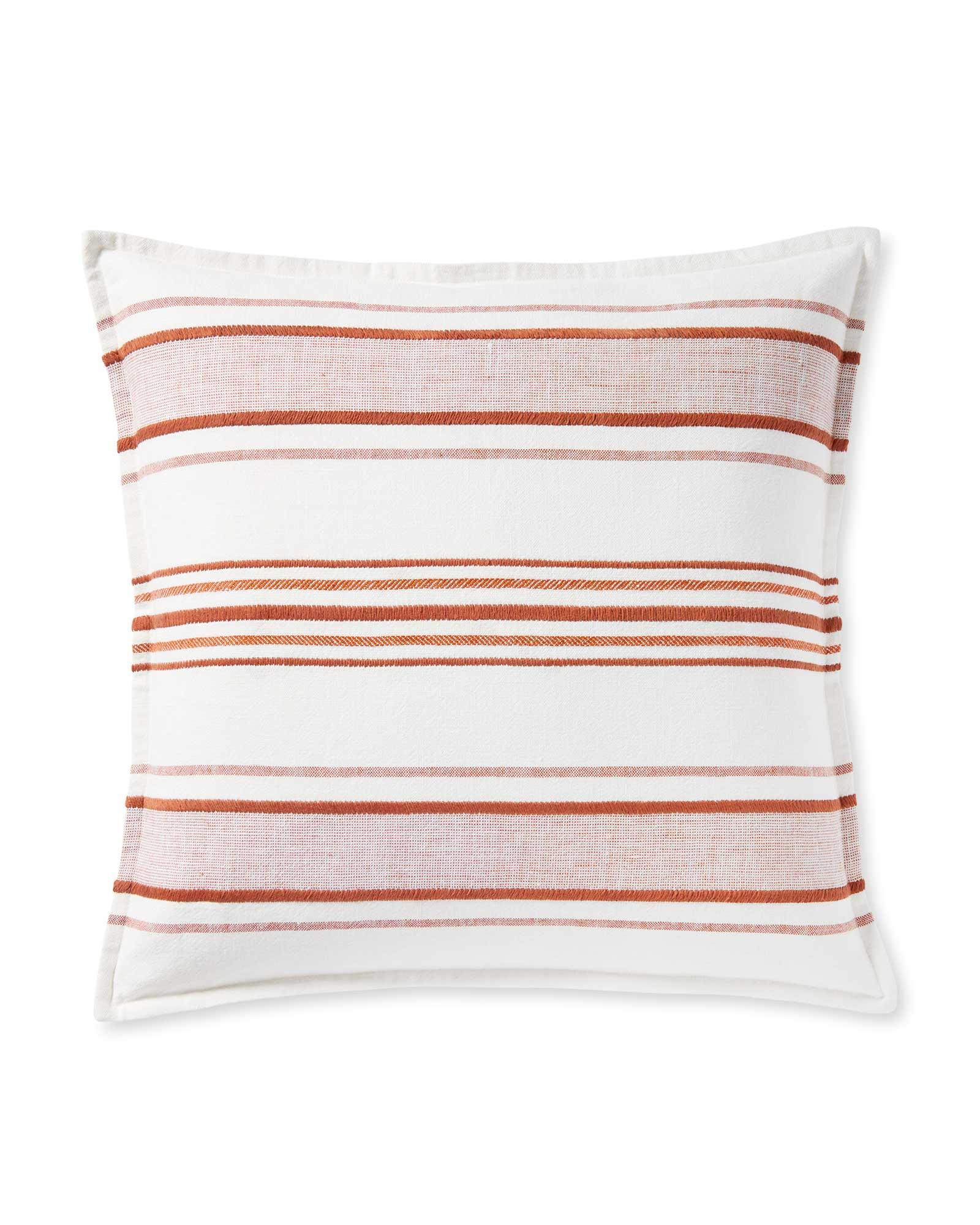 Milos Pillow Cover - Persimmon | Serena and Lily