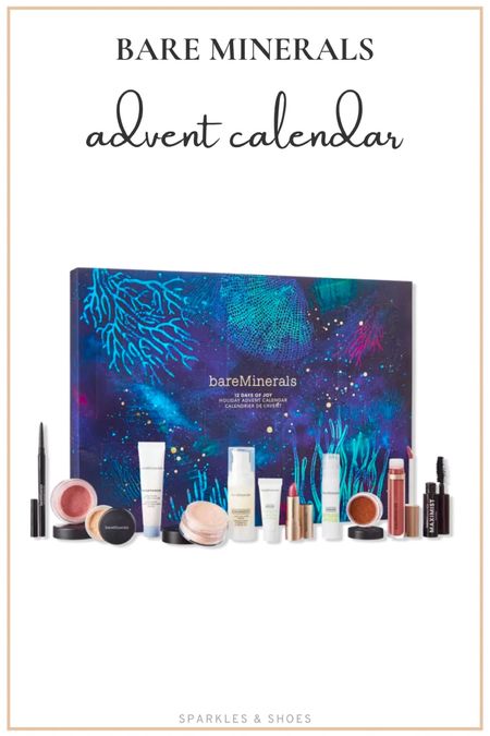 bareMinerals 12 Days of Joy Holiday Advent Calendar -  Count down the Holidays with this limited-edition, 12 piece beauty advent calendar with 4 full-size and 8 mini, clean makeup and skincare essentials

#LTKbeauty