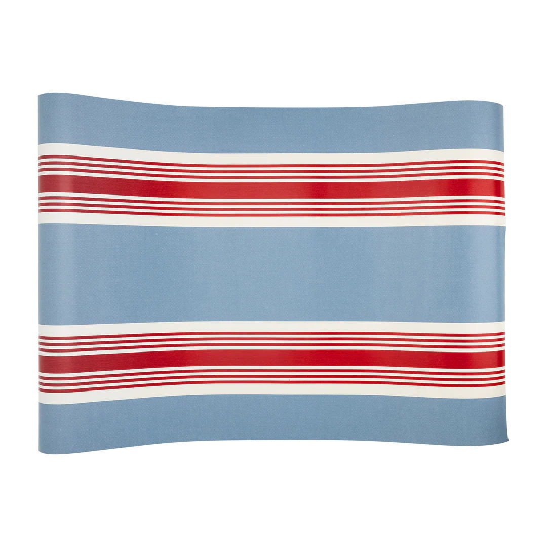 Hamptons Striped Paper Table Runner | My Mind's Eye