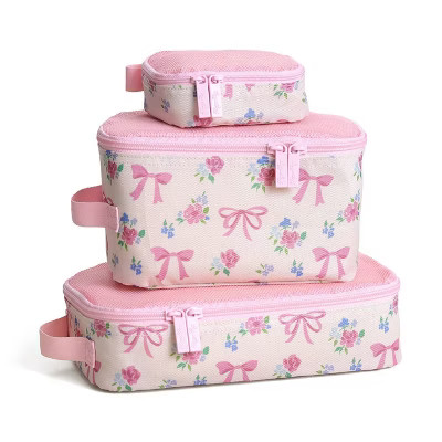 Itzy Ritzy Pack Like A Boss Packing Cubes - Ribbons & Roses | Target