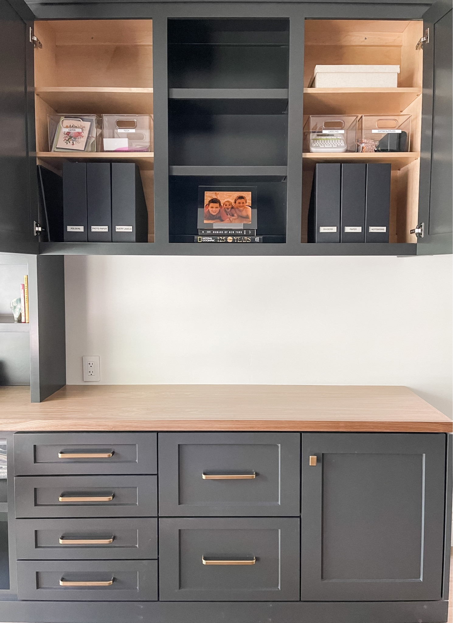 I love using magazine files to organize office supplies vertically - things like label sheets, notepads and notebooks, resume or specialty papers, packing envelopes and more… 

#LTKfamily #LTKhome