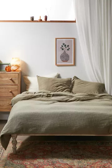 Cozy Slub Duvet Cover | Urban Outfitters (US and RoW)