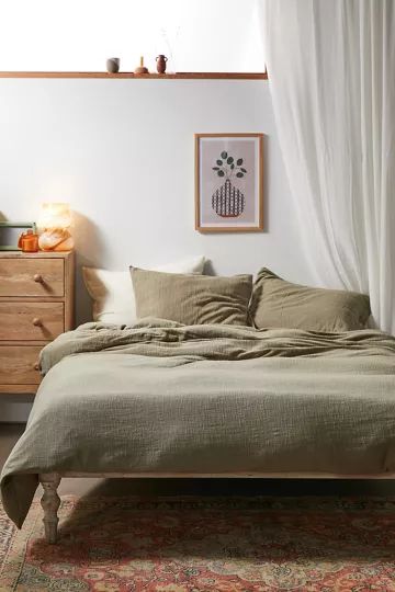 Cozy Slub Duvet Cover | Urban Outfitters (US and RoW)