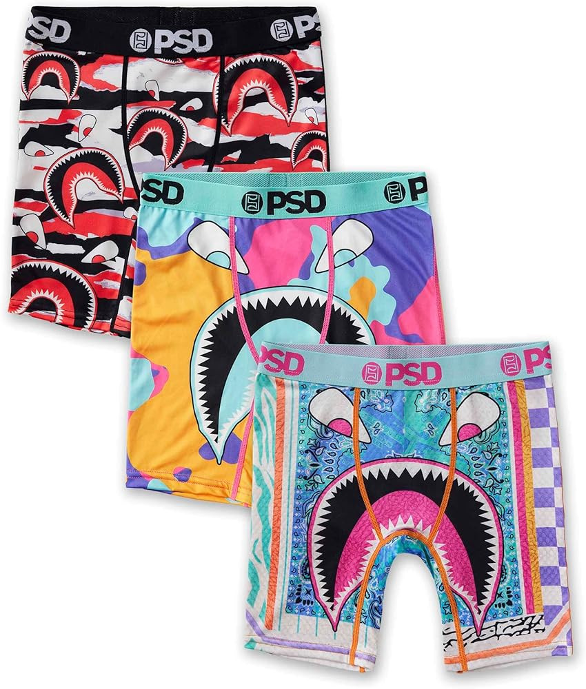 PSD Underwear Boys Boxer Briefs - Animal Print, Comfortable Active Underwear for Boys, Packs & Si... | Amazon (US)