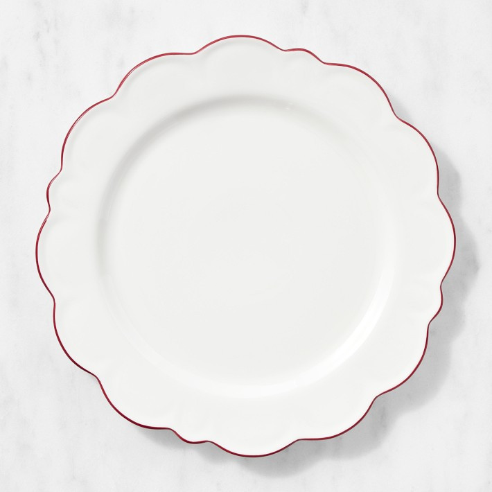 AERIN Alpine Scalloped Chargers, Set of 4 | Williams-Sonoma