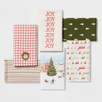 Holiday Flat Woven Hand Towel - Threshold™ | Target