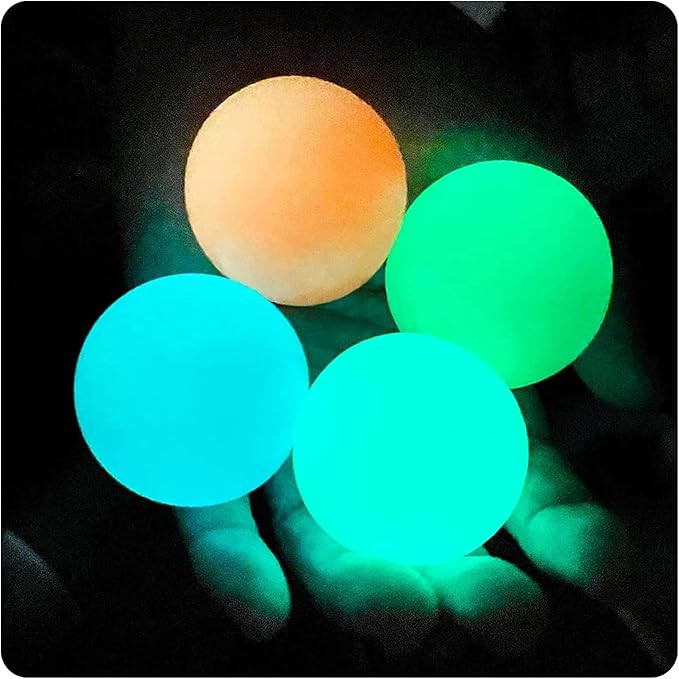 Glow in The Dark Sticky Balls That Stick to The Ceiling,Stress Balls for Kids and Adults,ASMR Stu... | Amazon (US)