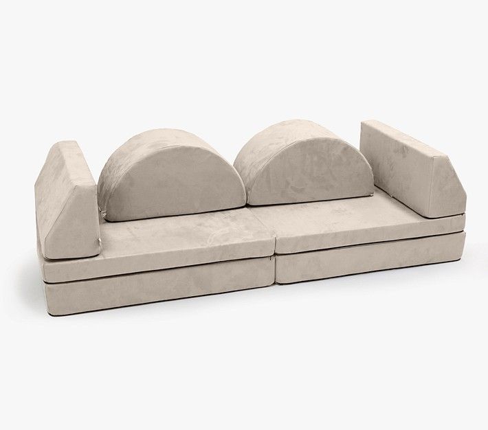 Foamnasium Blocksy + Play Couch, Performance Faux Suede | Pottery Barn Kids
